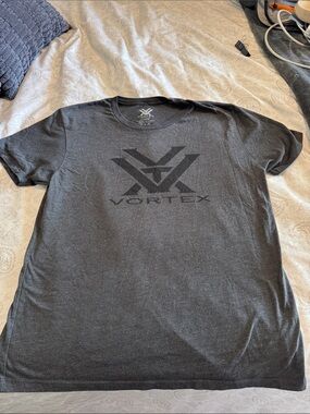 Vortex Men's Charcoal Logo T-Shirt